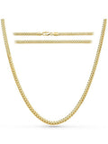 Gold Cuban Link Chain (3.5mm)